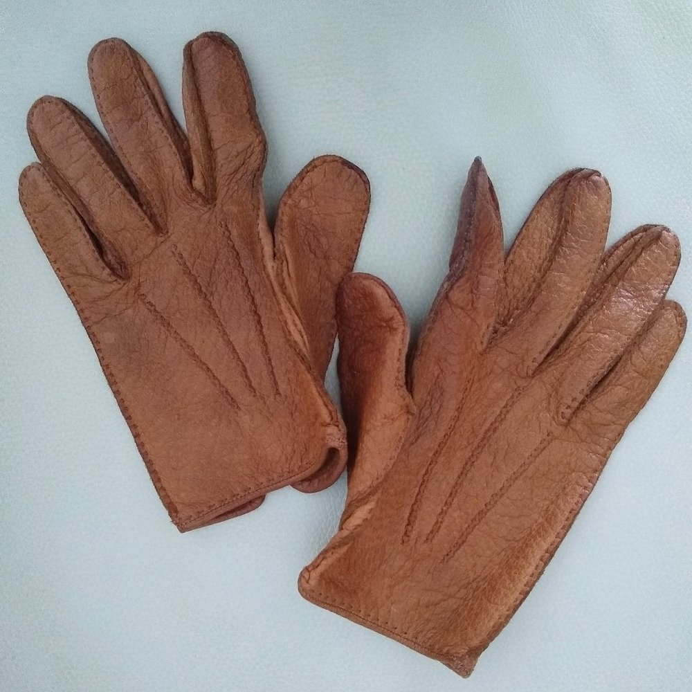Brown Leather Gloves (Small)